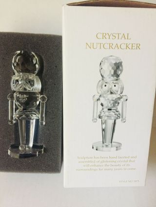 Shannon Crystal By Godinger Nutcracker Crystal Sculpture 6 Inch High
