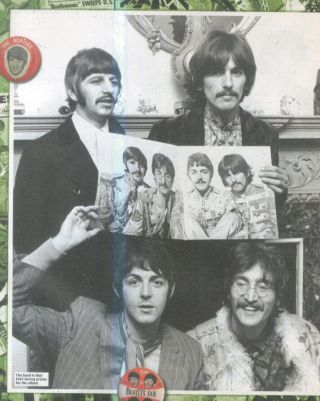 (nmem7) Advert/poster 11x9 " The Beatles - Band In May 1967 During Promo For Album