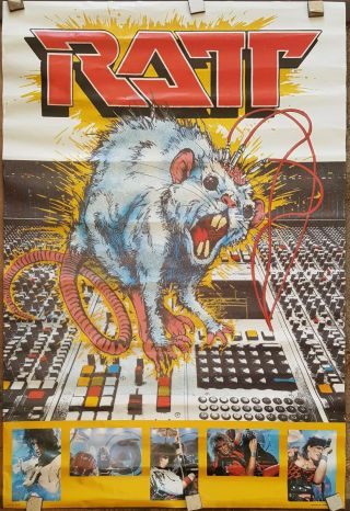 Ratt 1984 Poster Vintage.  Old Stock.