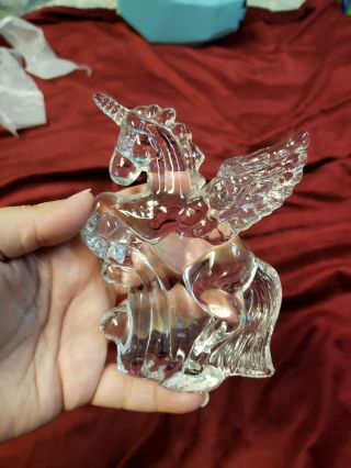 Glass Pegasus Flying Horse Unicorn Figurine With Wings 5 