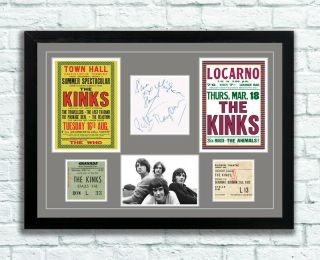 The Kinks Concert Poster Tickets Autographs Memorabilia Poster 1960 