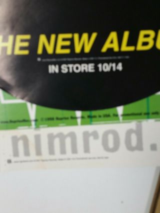 GREEN DAY Nimrod Promotional Hangar,  decals,  book& flyer from 1997 Reprise records 5
