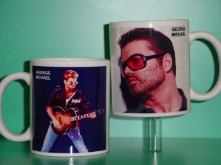 George Michael - With 2 Photos - Designer Collectible Gift Mug