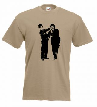 Laurel And Hardy T Shirt Keystone Cops Keaton Chaplin Stan Laurel Oliver Hardy