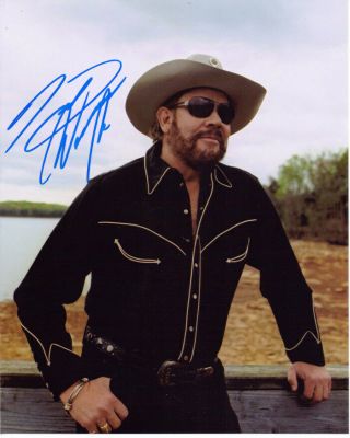 Hank Williams Jr.  Country Music Star Signed 8x10 Photo With