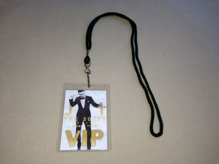 Justin Timberlake 20/20 Experience World Tour Vip All Access Backstage Pass