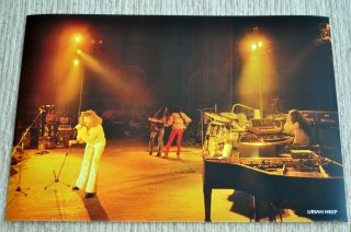 Uriah Heep Sweet Freedom On Stage Poster 1973 Uriah Heep Poster Ken Hensley Rare