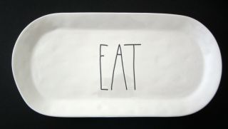 Rae Dunn Large Oval Eat Platter Plate Rare