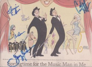 " The Producers " - Newspaper Caricatures - Signed By Gary Beach