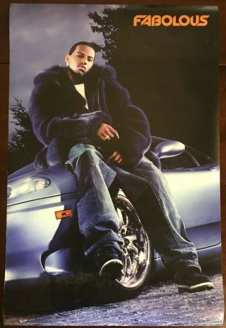Rare Vintage Fabolous Street Dreams Poster 22x34 " Rap Music Hip 90s 2000s (2003)