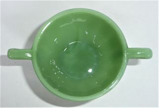 Akro Agate Large Interior Panel Green Luster Sugar Children ' s Tea Set 2