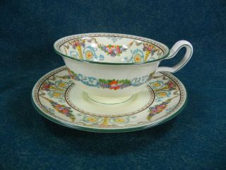 Wedgwood Ventnor Pattern W996 Over Sized Breakfast Cup And Saucer Set (s) Rare