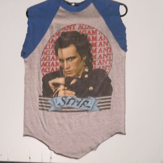 Rare 1984 Vintage Adam Ant Concert Tour Shirt Strip 80s Wave