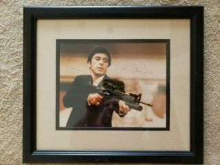 Signed Color Al Pacino Scarface Framed And Matted 8 " X10 " Photo