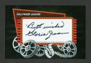 Gloria Jean Authentic Autographed Signed 4x6 Hollywood Legends Photo