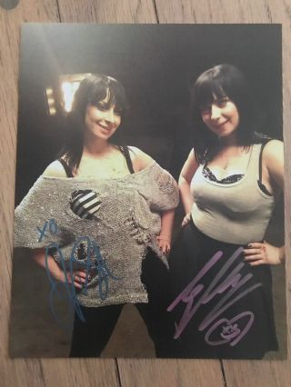 Soska Sisters Signed 8 X 10 Photo Autograph Horror Twisted Twins See No Evil