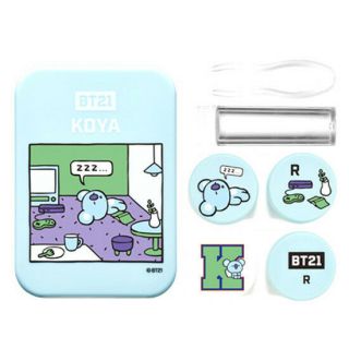 Bts Bt21 Koya Portable Contact Lens Case Travel Kit K - Pop Official Goods Korea