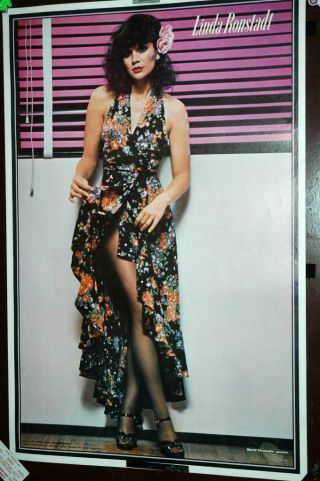 Vintage Linda Ronstadt 1977 David Alexander Dargis Associates Poster 23x35 "