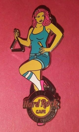 Hard Rock Cafe Hrc 2014 Yankees Stadium Sexy Girl W/red Hair Playball Pin Le