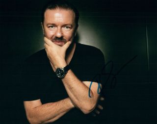 Ricky Gervais Authentic Signed Autographed 8x10 Photograph Holo