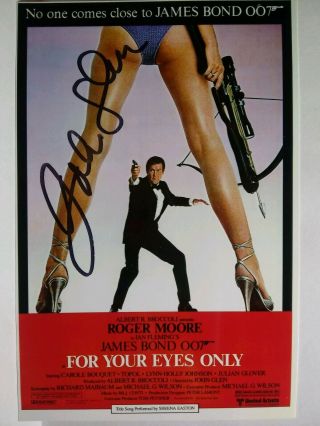 John Glen Hand Signed 4x6 Photo - James Bond 007 For Your Eyes Only - Director