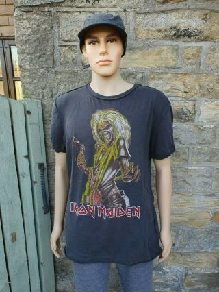 Rodney Wears.  Vintage Rare Iron Maiden Amplified T Shirt Xxl