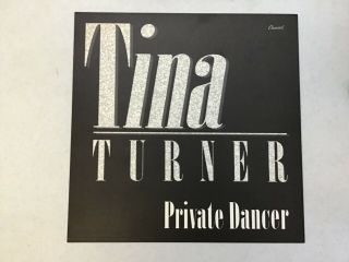 VINTAGE 1980’S TINA TURNER PRIVATE DANCER PROMO FLAT POSTER 2