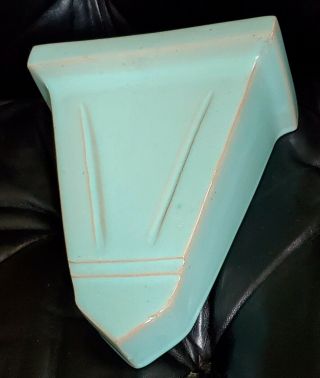 Unknown Unmarked Pottery Wall Pocket Vase Art Deco