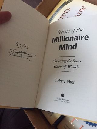 Secrets Of The Millionaire Signed By T.  Harv Eker HC First Edition 2005 3