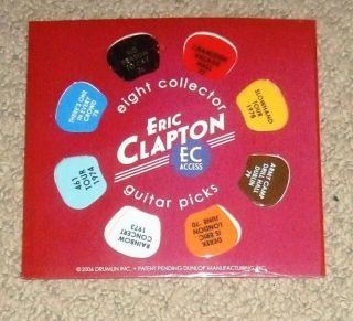 Eric Clapton - Eight Collector Guitar Picks - 2006
