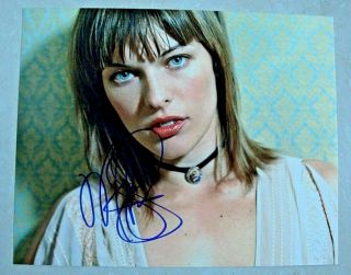Milla Jovovich / Resident Evil / Signed 8x10 Celebrity Photo /