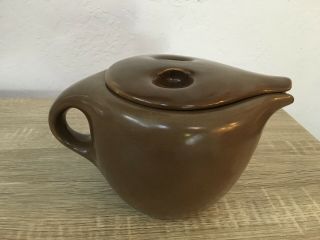 Vintage Mid Century Modern Russel Wright Iroquois Coffee Pot Brown