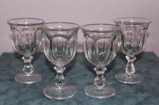 Imperial Glass Old Williamsburg Clear Wine Goblets For Your Thanksgiving Table