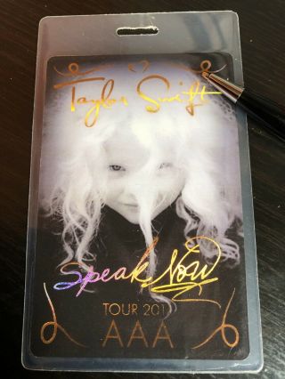 Taylor Swift 2011 Speak Now Tour Aaa Pass