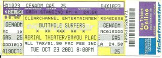 Butthole Surfers Ticket Stub 2001 Houston Bayou Place