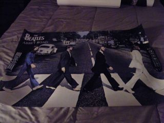 Vtg 2007 Apple Corp The Beatles Abbey Road Poster 24 X 36