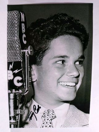Tommy Cook Hand Signed Autograph 4x6 Photo - Little Beaver On The Radio Series