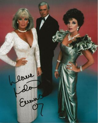 1980s Dynasty Tv Show Linda Evans Autographed 8x10 W/coa