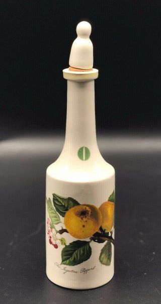 Vintage Portmeirion Pomona Oil Cruet And Stopper Ingestrie Pippin Pear Apple