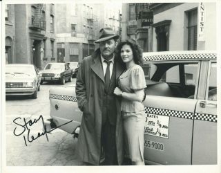 Stacy Keach & Vintage Cbs Promotional Hand Signed Autographed Photo