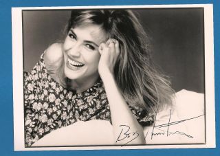 Bess Armstrong Actress Signed 5 " X 7 " Black And White Photo Signed