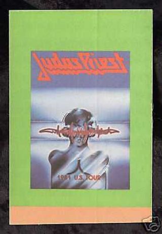 Judas Priest 1981 Point Concert Tour Backstage Pass Authentic Otto