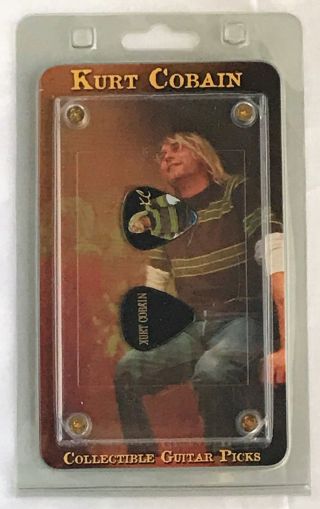Kurt Cobain Collectors Guitar Picks In Protective Casing Nirvana