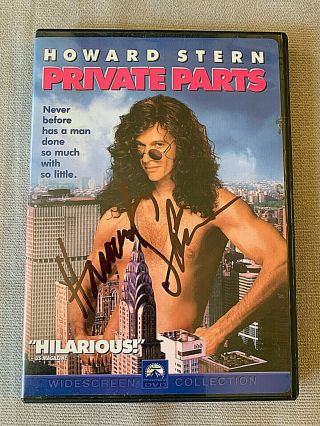 Howard Stern Autographs " Private Parts " Rarely Seen Dvd Sirius King Of All Media