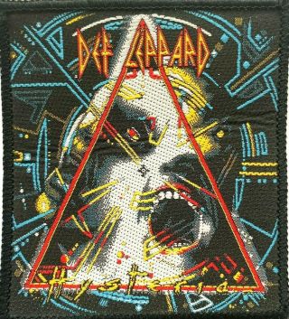 Def Leppard - Hysteria - Old Og Vtg 1980`s Woven Patch Aufnäher écusson Parche