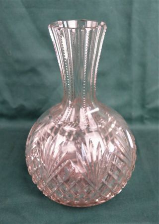 Antique Vase American Brilliant Cut Crystal Sawtooth 8.  75” T Stunning