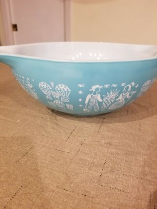 Vintage Pyrex Amish Butterprint Turquoise Nesting Cinderella Mixing Bowl 444