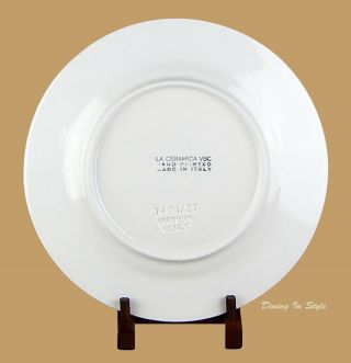 RARE Set of 2 Dinner Plates,  La Ceramica VBC,  Italy,  Autumn Leaves 2