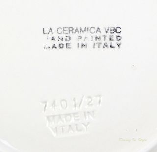 RARE Set of 2 Dinner Plates,  La Ceramica VBC,  Italy,  Autumn Leaves 3