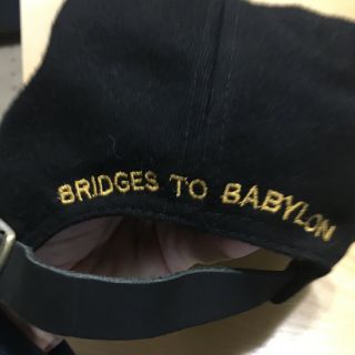 vintage rolling stones hat 1997 - 8 Bridges To Babylon Logo Tour Adjustable Back 2